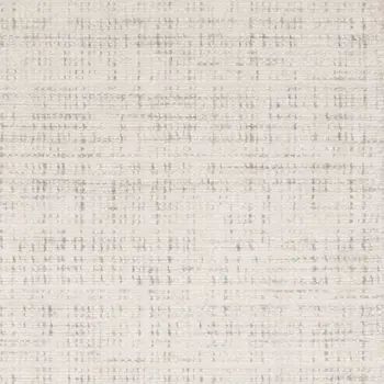 8' Ivory And Gray Striped Hand Tufted Runner Rug