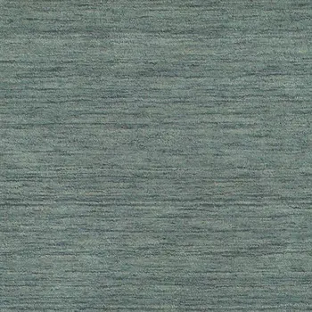 8' Light Blue Wool Hand Tufted Runner Rug