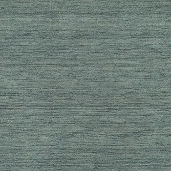 8' Light Blue Wool Hand Tufted Runner Rug