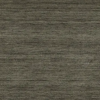 8' Charcoal Wool Hand Tufted Runner Rug