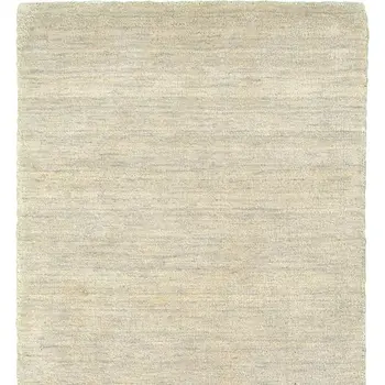 8' Beige Wool Hand Tufted Runner Rug