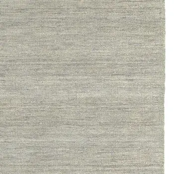 8' Gray Wool Hand Tufted Runner Rug