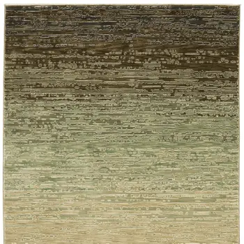 8' X 11' Beige And Brown Abstract Area Rug