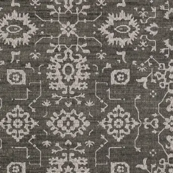 8' X 11' Gray And Ivory Oriental Area Rug