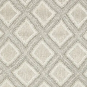 8' X 11' Gray And Beige Diamond Area Rug