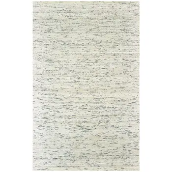 8' X 10' Ivory Hand Tufted Area Rug