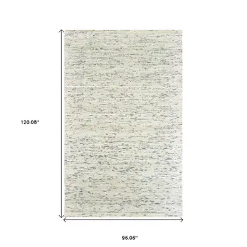 8' X 10' Ivory Hand Tufted Area Rug