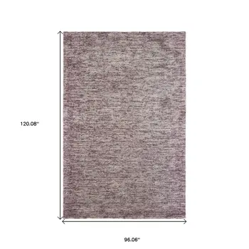 8' X 10' Purple Hand Tufted Area Rug