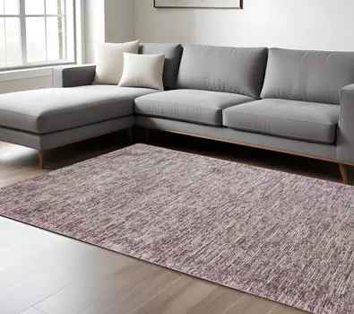 8' X 10' Purple Hand Tufted Area Rug