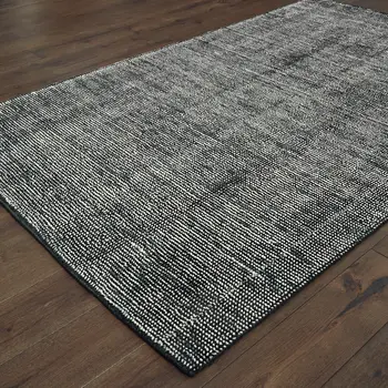 8' X 10' Charcoal Hand Tufted Area Rug