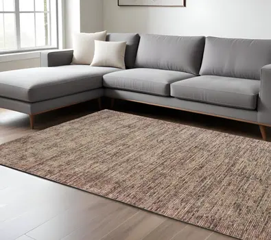 8' X 10' Taupe Hand Tufted Area Rug