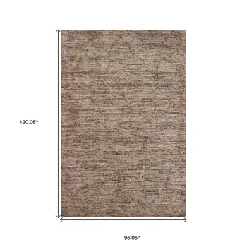 8' X 10' Taupe Hand Tufted Area Rug