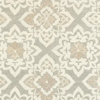8' X 10' Gray And Sand Wool Geometric Hand Tufted Area Rug