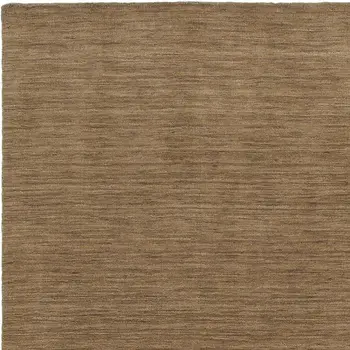 6' X 9' Tan Wool Hand Tufted Area Rug