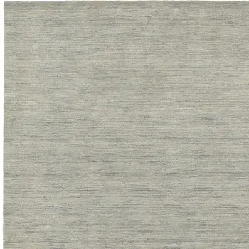 6' X 9' Gray Wool Hand Tufted Area Rug