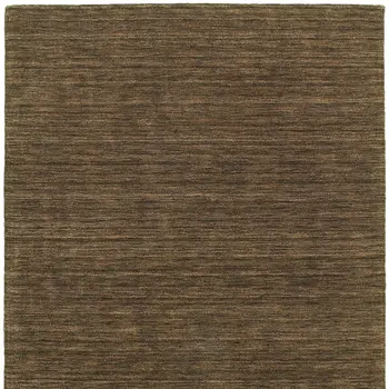 6' X 9' Brown Wool Hand Tufted Area Rug