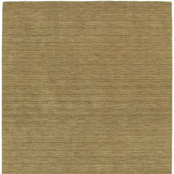 6' X 9' Gold Wool Hand Tufted Area Rug