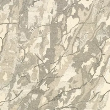 8' X 10' Beige And Ivory Wool Abstract Hand Tufted Area Rug