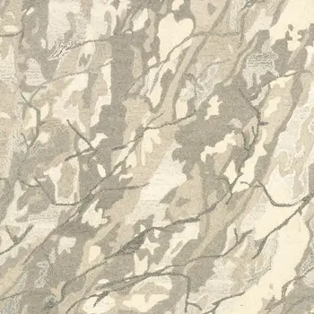 8' X 10' Beige And Ivory Wool Abstract Hand Tufted Area Rug