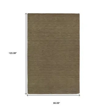 8' X 10' Gray Wool Hand Tufted Area Rug