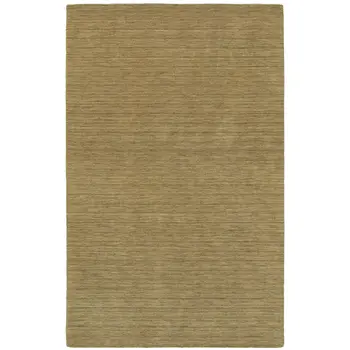 8' X 10' Gold Wool Hand Tufted Area Rug