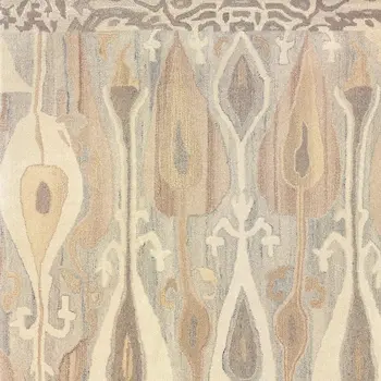 10' X 13' Gray And Beige Wool Abstract Hand Tufted Area Rug