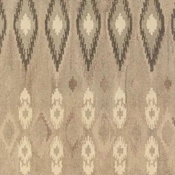 10' X 13' Beige And Ivory Wool Abstract Hand Tufted Area Rug