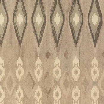 10' X 13' Beige And Ivory Wool Abstract Hand Tufted Area Rug