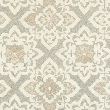 10' X 13' Sand And Gray Wool Geometric Hand Tufted Area Rug