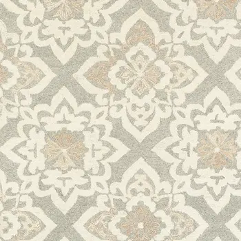 10' X 13' Sand And Gray Wool Geometric Hand Tufted Area Rug