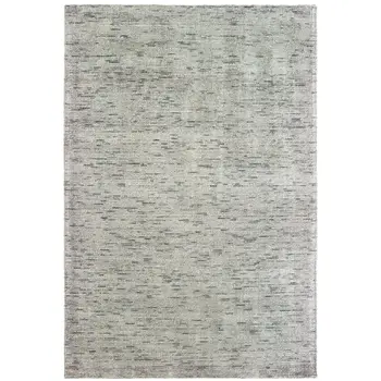 10' X 13' Stone And Gray Hand Tufted Area Rug