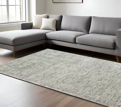 10' X 13' Stone And Gray Hand Tufted Area Rug