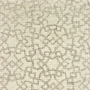 10' X 13' Tan And Ivory Wool Geometric Hand Tufted Area Rug