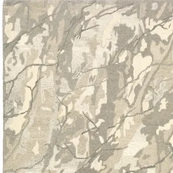 10' X 13' Beige And Ivory Wool Abstract Hand Tufted Area Rug