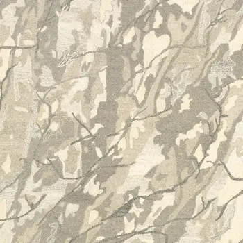 10' X 13' Beige And Ivory Wool Abstract Hand Tufted Area Rug