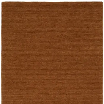 10' X 13' Rust Wool Hand Tufted Area Rug