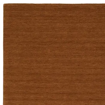 10' X 13' Rust Wool Hand Tufted Area Rug