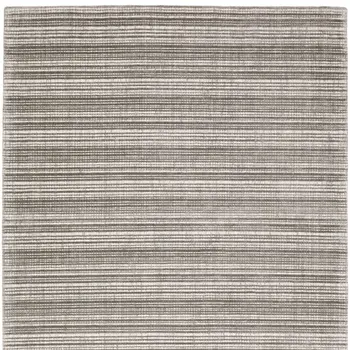 10' X 13' Gray And Ivory Striped Hand Tufted Area Rug