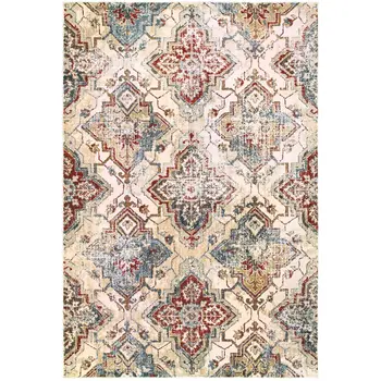 10' X 13' Ivory And Gold Oriental Area Rug