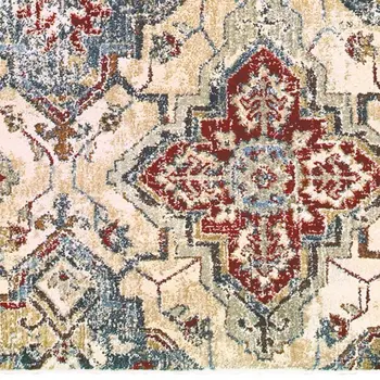 10' X 13' Ivory And Gold Oriental Area Rug