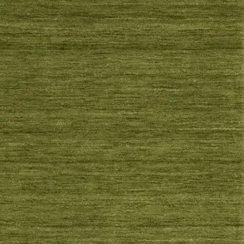 8' Green Wool Hand Tufted Runner Rug