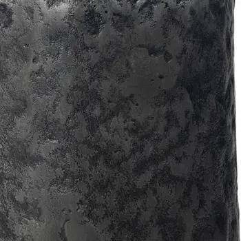 14" Gray Hammered Cylinder Aluminum Table Vase