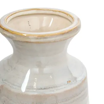 9" Blue And White Color Block Bud Ceramic Table Vase