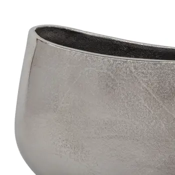 10" Nickel Aluminum Table Vase