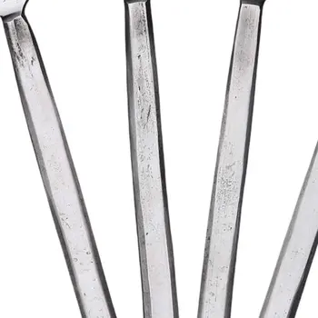 Hammered Silver Stainless Steel Four Piece Hand Forged Butter Knife