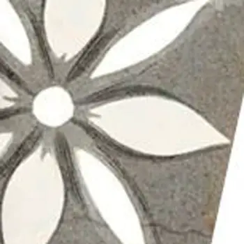 7" x 7" Gray And White Vinyl Arabesque Peel And Stick Removable Tiles
