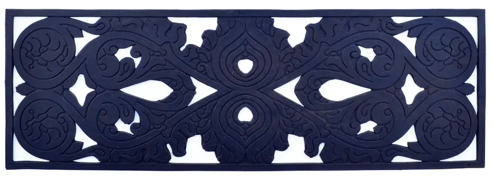 10" X 30" Black Rubber Outdoor Door Mat