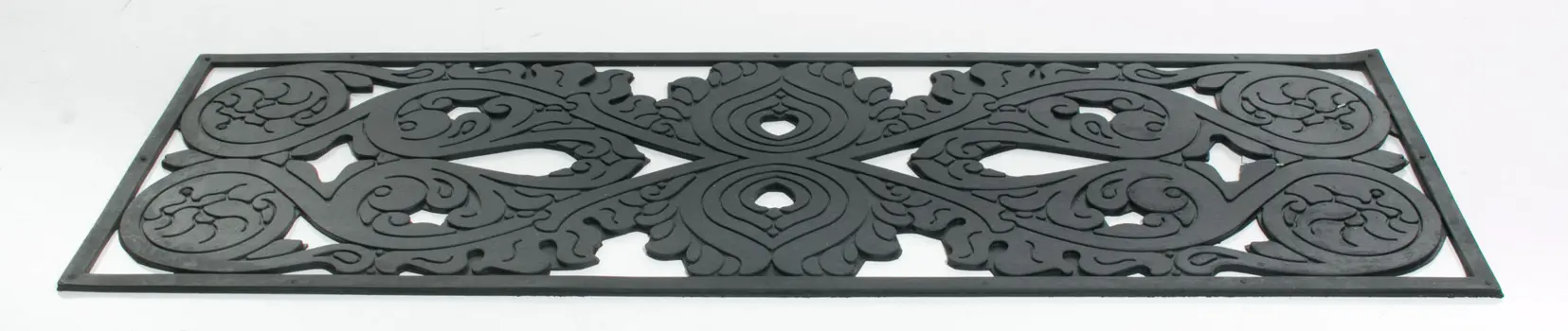 10" X 30" Black Rubber Outdoor Door Mat