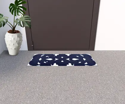 10" X 30" Black Rubber Outdoor Door Mat