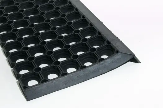 10" X 30" Black Rubber Outdoor Door Mat